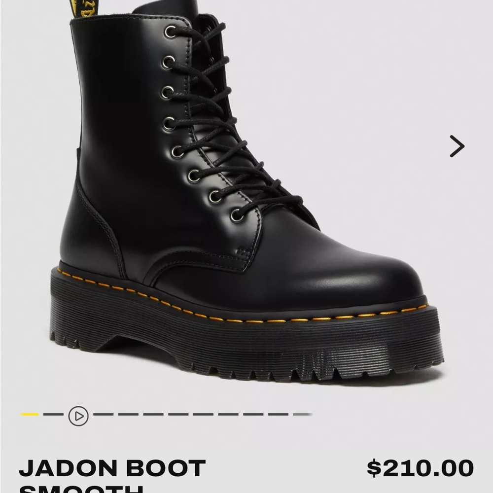 Dr. Martens Black Smooth Combat Boots